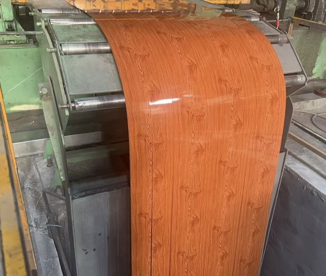 wood-grain-color-coated-steel-coil-production-line